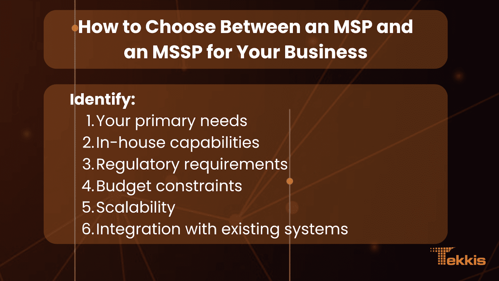 How to Choose Between an MSP and an MSSP for Your Business How to Choose Between an MSP and an MSSP for Your Business